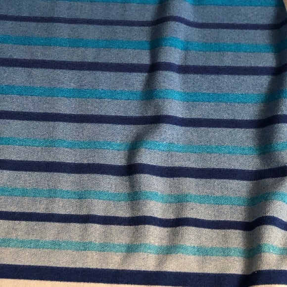 Calvin Klein size 10 blue maxi dress elongating diagonal stripe,slimming - Picture 14 of 16